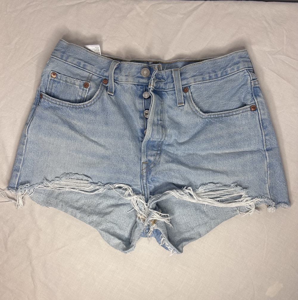 Levi’s 501 Original Cut Off Shorts 100% Cotton Button Fly